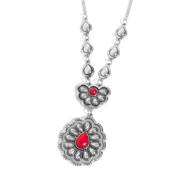 Paparazzi Jewelry Accessories - Refreshing Reality - Red Necklace - NEW!! - Picture 5 of 6